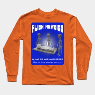 Alien Newbies - Blue and White Long Sleeve T-Shirt